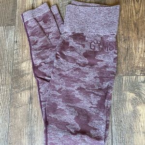 gymshark high waisted camo leggings